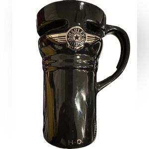Harley Davidson Black Ceramic Travel Mug With Lid